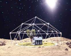 Fantasy house in space
